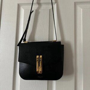 Demellier Vancouver crossbody bag (Authentic Croc/lizzard black)